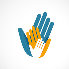 Obraz premium silhouette main,concept