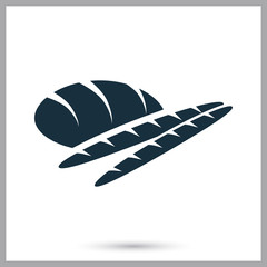 Bread icon on the background