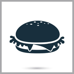 Hamburger icon on the background