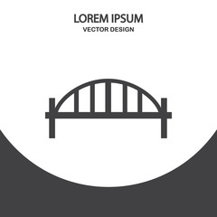 Bridge icon on the background