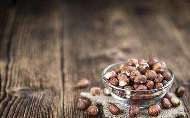 Heap of Hazelnuts (selective focus)