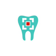 Obraz premium Dental Logo Icon Vector