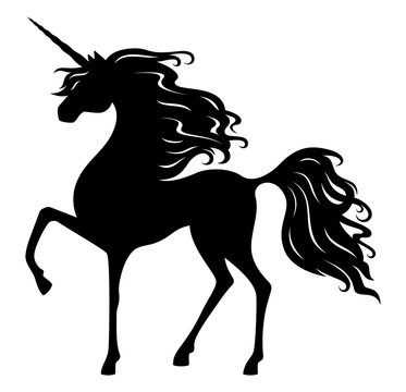 Unicorn silhouette.