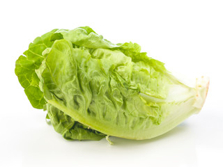 natural lettuce hearts isolated on white