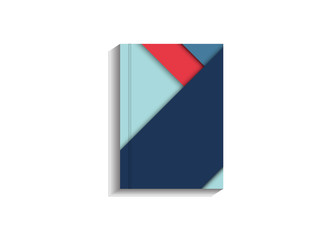Abstract modern shape material design For book, brochure