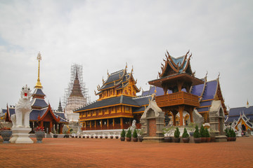 Fototapeta premium Wat Den Sa Lee Si Mueng Gan,Temples in Chiang Mai, Thailand.