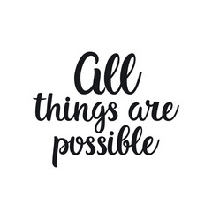 Hand drawn lettering poster.