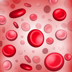 red blood cells medic illustration and background