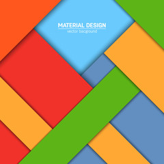 Vector material design background. Abstract creative concept layout template. For web and mobile app, paper art illustration design. style blank, poster, booklet. Motion wallpaper element. Flat ui.