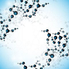 multicolor molecules vector for fabric paper and web design on blured background vector eps10