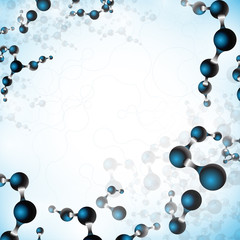 multicolor molecules vector for fabric paper and web design on blured background vector eps10