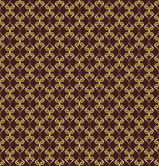 Seamless golden ornament. Modern stylish geometric pattern with repeating elements