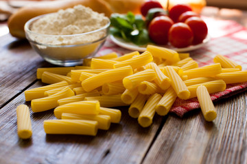 Pasta and  cherry tomatoes