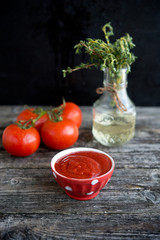 Tomato paste from fresh tomatoes