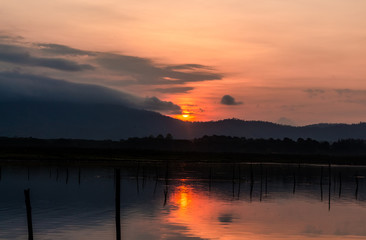 Sunrise at Reservoir