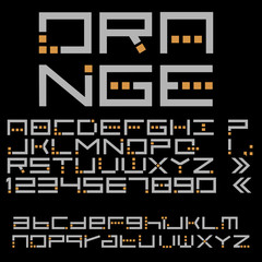 Digital style - font, numbers and punctuation marks