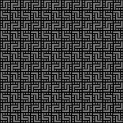 Geometric black seamless pattern