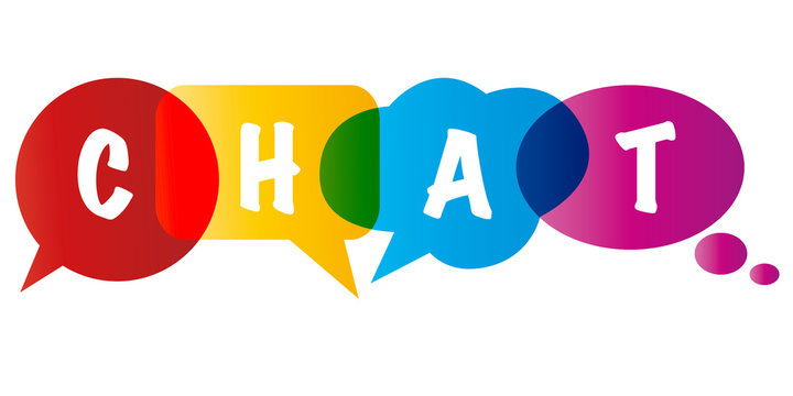 Chat - bunte Sprechblasen
