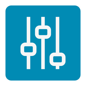Vertical sliders, faders, potentiometers. vector illustration . symbol