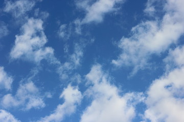 blue sky with white clouds