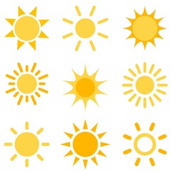 sun icons set