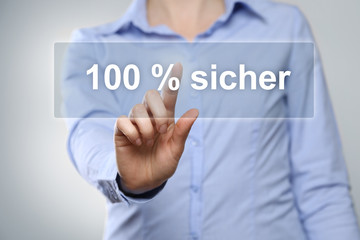 100 % sicher