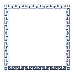 Square decorative Greek frame for design