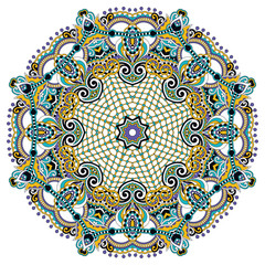 mandala, circle decorative spiritual indian symbol of lotus flow
