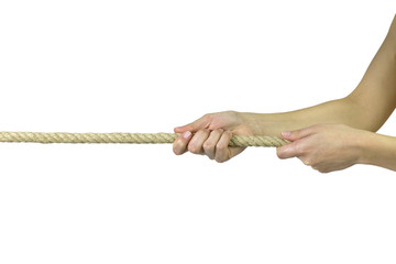One person tug of war 