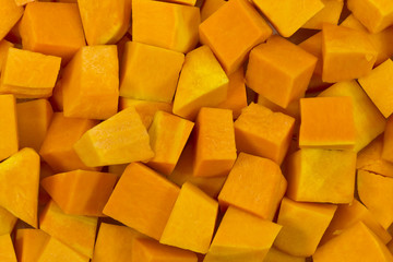 Background image with pumpkin pieces