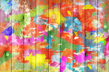 Color Graffiti Wall Background