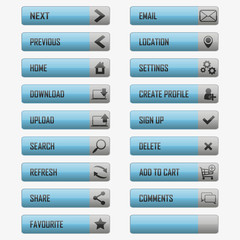 Web Elements Vector Button Set