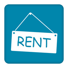 For rent placard icon for web, mobile and infographics. Vector icon