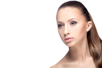 Obraz premium the woman's face with makeup