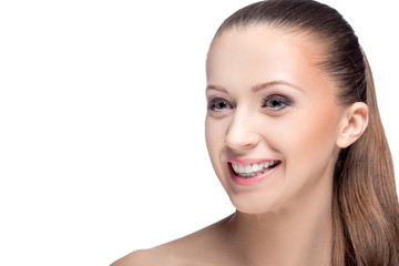 Obraz premium the woman's face with makeup