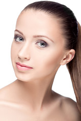 Obraz premium the woman's face with makeup