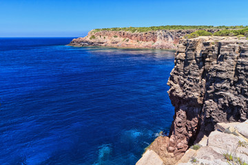 Mezzaluna bay in Carloforte