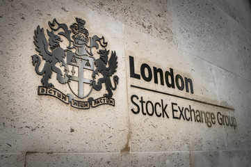London, UK  - May 14, 2016: London Stock Exchange Group in financial district on May 14, 2016 in...