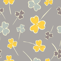 Ethnic boho seamless pattern with decorative flowers. Print. Cloth design, wallpaper.