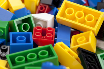 colorful toy blocks bricks