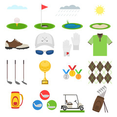 Golf icon set