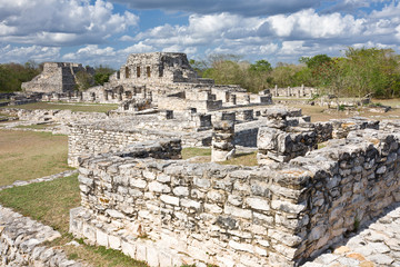 Fototapeta na wymiar Mayapan - Old Mayan place in Yucatan near by Merida