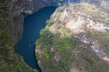 Famous canyon Sumidero in Mexico