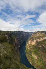 Famous canyon Sumidero in Mexico