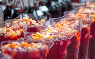 Pimm's Cocktail Outdoor Summer Bar.