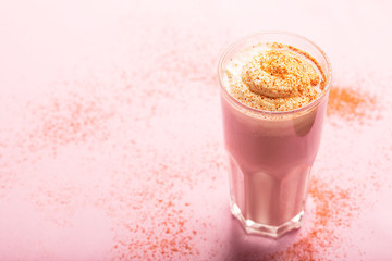 Egg cocktail with cream and milk