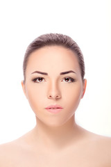 Fototapeta premium the woman's face with makeup
