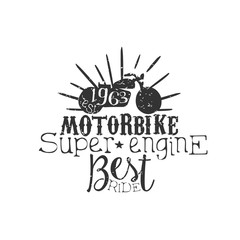 Motorbike Super Engine Vintage Emblem