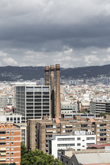 panorama of Barcelona in summer