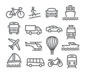 Transport Line Icons